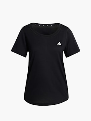 adidas Workout Essentials T-Shirt mit tiefem Ausschnitt Schwarz