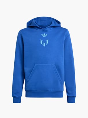adidas Messi Kids Hoodie Blau