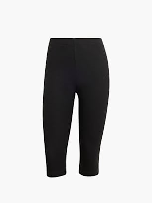 adidas Seasonal Essentials Rib Capri Leggings Schwarz