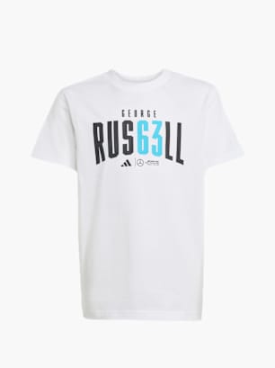 adidas Mercedes - AMG Petronas Formula One Team George Russell Kids T-Shirt Weiß