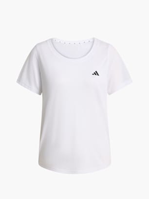 adidas Workout Essentials T-Shirt mit tiefem Ausschnitt Weiß