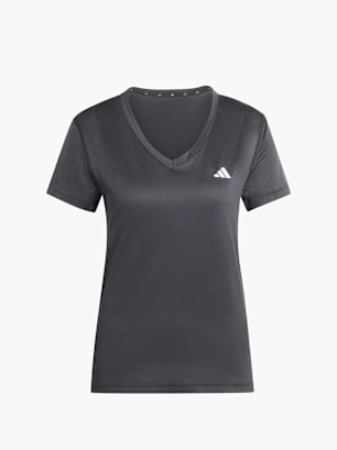 adidas adidas Workout Essentials T-Shirt mit V-Ausschnitt Schwarz