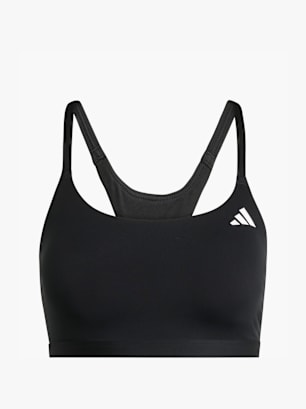 adidas Optime Essentials leicht stützender Workout BH Schwarz