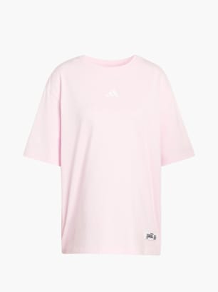 adidas MINI EMBROIDERY OVERSIZED GRAPHIC T-SHIRT Rosa
