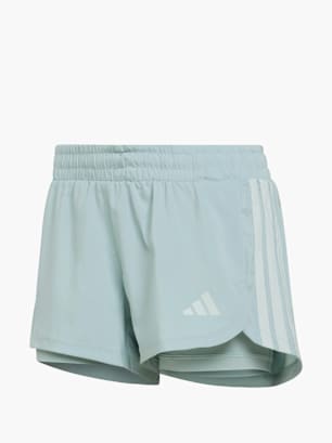 adidas Pacer Workout Woven 2in1 Shorts Grün