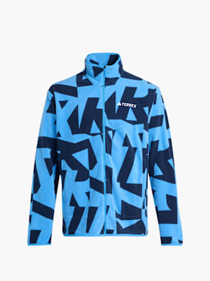 adidas Terrex Multi Printed Fleecejacke Blau