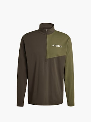 adidas TERREX Multi Climacool 1/2 Zip Longsleeve Grün