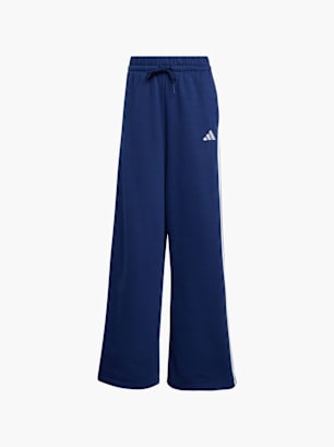 adidas adidas 3-Streifen Weite Fleecehose Blau