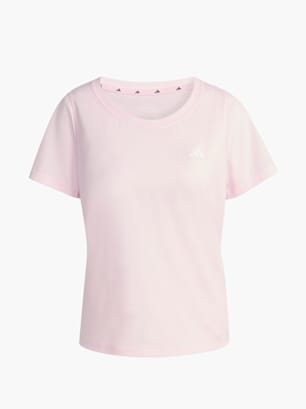 adidas Workout Essentials T-Shirt mit tiefem Ausschnitt Rosa
