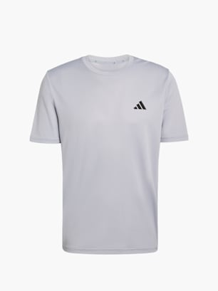 adidas WORKOUT ESSENTIALS BASE 3-STREIFEN T-SHIRT Grau
