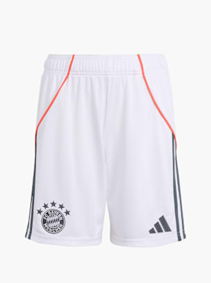 adidas FC Bayern München 25/26 Kids Auswärtsshorts Weiß