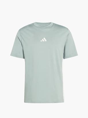 adidas Essentials 3-Streifen Single Jersey T-Shirt Mint
