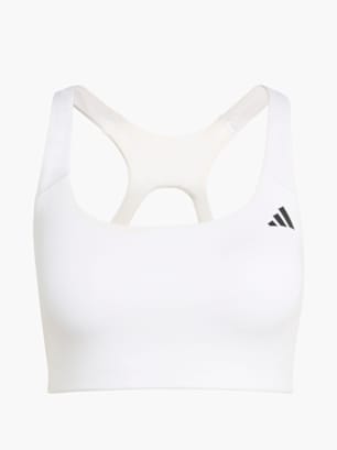adidas Optime Workout BH, mittlere Belastung Weiß