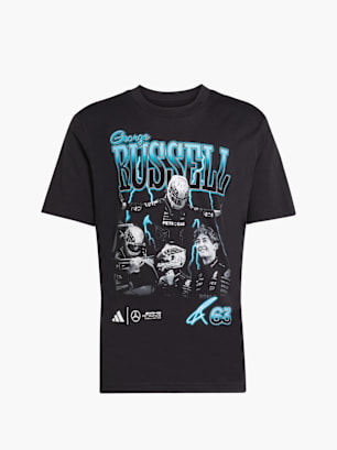 adidas Mercedes - AMG Petronas Formula One Team George Russell Graphic T-Shirt Schwarz