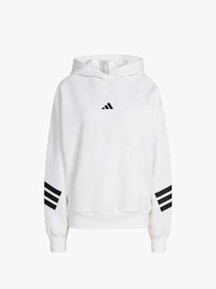 adidas Future Icons 3-Streifen Hoodie Weiß