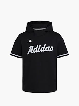 adidas adidas Dugout kurzärmliger Hoodie Schwarz