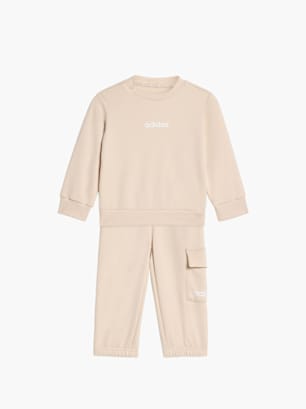 adidas Essentials Kids Jogginganzug Beige