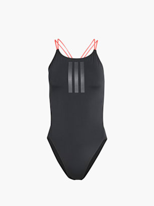 adidas RIPSTREAM 3-STREIFEN TIE BACK BADEANZUG Schwarz