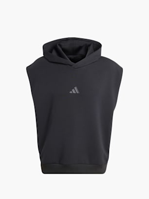 adidas SOFT LUX KAPUZENWESTE Schwarz