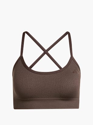 adidas Workout Essentials leicht stützender Strick-BH Braun