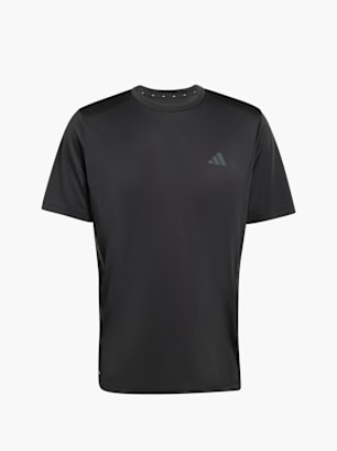 adidas TECH ESSENTIALS WORKOUT 3-STREIFEN T-SHIRT Schwarz