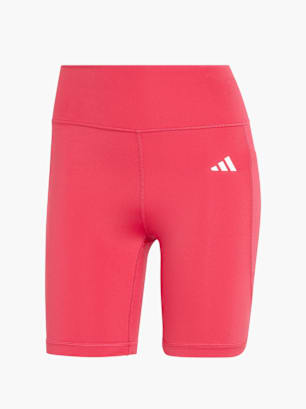 adidas Optimé Essentials kurze Leggings mit Tasche, 18 cm Pink