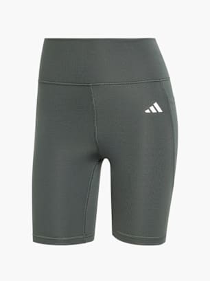 adidas Optimé Essentials kurze Leggings mit Tasche, 18 cm Grau