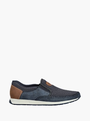 Rieker Herren Slipper Blau