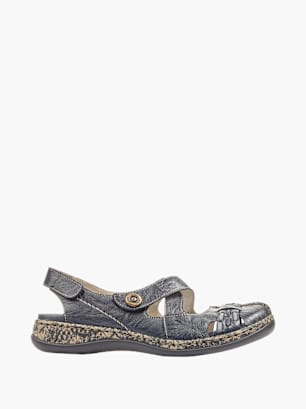 Rieker Damen Ballerinas Blau