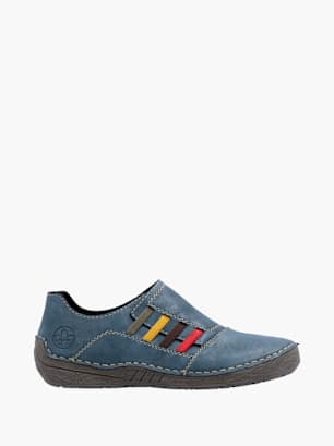 Rieker Damen Slipper Blau