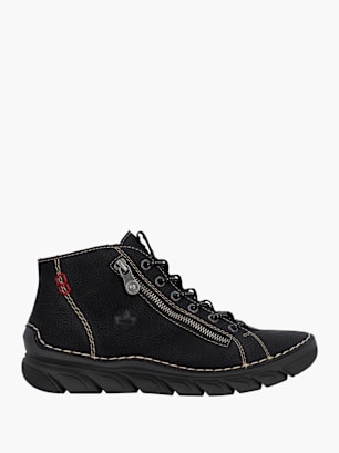 Rieker Damen Schnürstiefel Schwarz