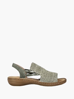 Rieker Damen Riemchensandalen Grün