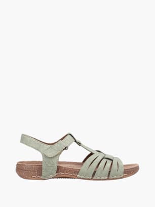 Rieker Damen Riemchensandalen Grün