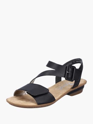Rieker Damen Riemchensandalen Schwarz