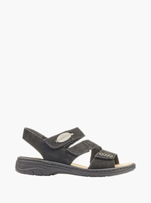 Rieker Damen Riemchensandalen Schwarz