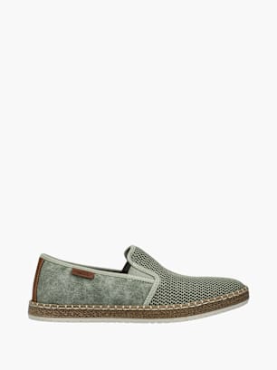 Rieker Herren Slipper Grün