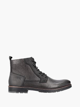 Rieker Herren Schnürstiefel Schwarz
