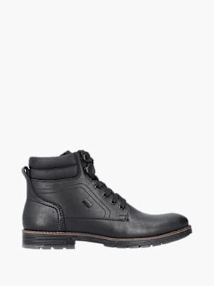 Rieker Herren Schnürstiefel Schwarz