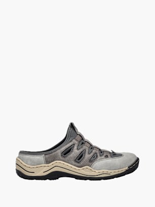 Rieker Damen Clogs Grau