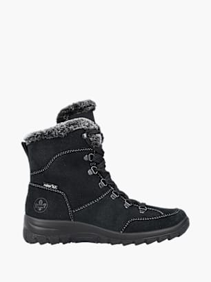 Rieker Damen Schnürstiefel Schwarz