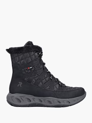 Rieker Damen Schnürstiefel Schwarz