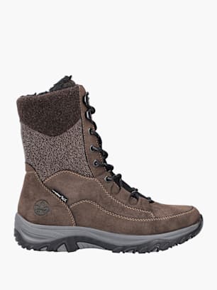 Rieker Damen Schnürstiefel Braun