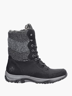 Rieker Damen Schnürstiefel Schwarz