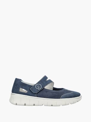 Rieker Damen Slipper Blau