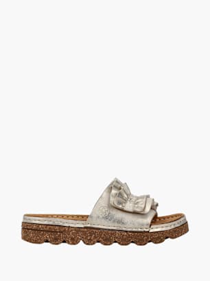 Rieker Damen Pantoletten Beige