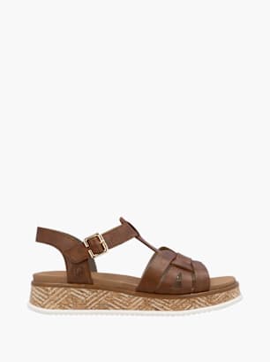 Rieker Damen Riemchensandalen Braun