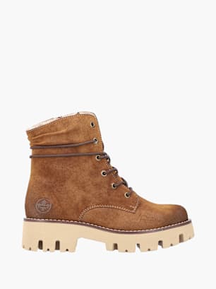 Rieker Damen Schnürstiefel Braun
