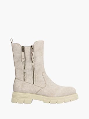 Rieker Damen Biker Boots Beige