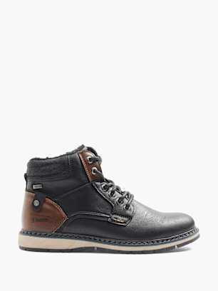 TOM TAILOR Bottes à lacets Noir