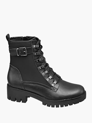 Graceland Botins com cordões Preto